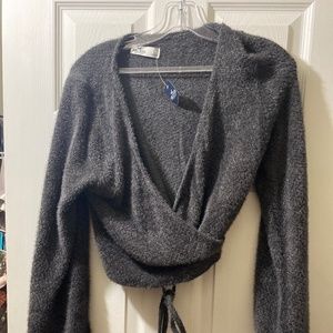 Hollister tie around sweater